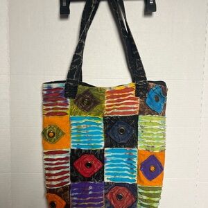 Bohemian Style Shoulder Bag Purse India Boutique Grunge Patchwork Fairycore